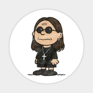 Ozzy Osbourne  and Charlie Brown Inspired - Charles Schulz Magnet